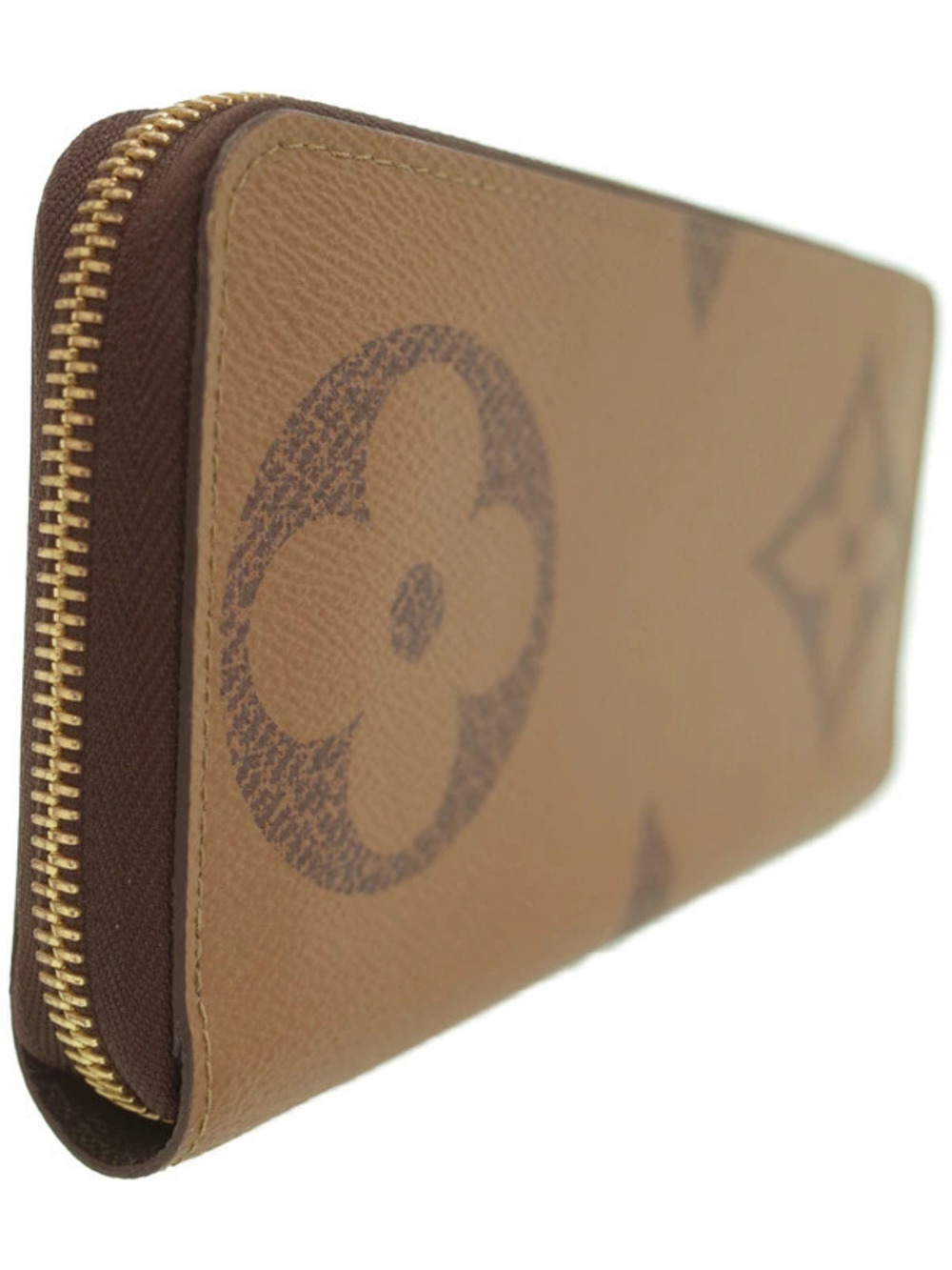Louis Vuitton Long Round Zipper Giant Wallet Zippy Reverse Monogram